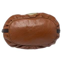 Pre Owned Mulberry Two Tone Brown Soft Leather Mitzy Tote