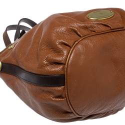 Pre Owned Mulberry Two Tone Brown Soft Leather Mitzy Tote