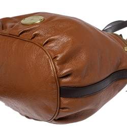 Pre Owned Mulberry Two Tone Brown Soft Leather Mitzy Tote