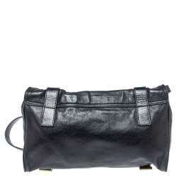 Pre Owned Mulberry Black Leather Alexa Flap Shoulder Bag