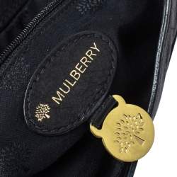 Pre Owned Mulberry Black Leather Alexa Flap Shoulder Bag
