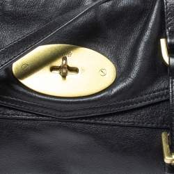 Pre Owned Mulberry Black Leather Alexa Flap Shoulder Bag