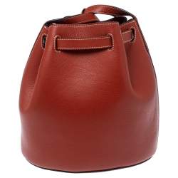 Mulberry Red Leather Tyndale Bucket Bag