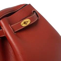 Mulberry Red Leather Tyndale Bucket Bag