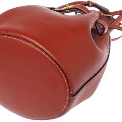 Mulberry Red Leather Tyndale Bucket Bag