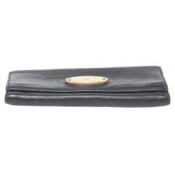 Pre Owned Mulberry Black Leather Continental Wallet