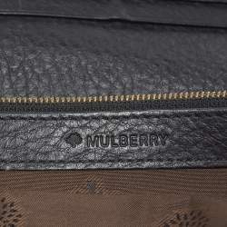 Pre Owned Mulberry Black Leather Continental Wallet