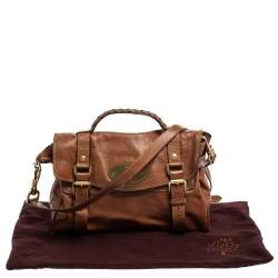 Pre Owned Mulberry Brown Leather Alexa Satchel