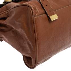 Pre Owned Mulberry Brown Leather Alexa Satchel