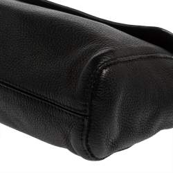 Pre Owned Mulberry Black Leather Chain Crossbody Bag