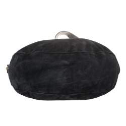 Mulberry Navy Blue Croc Effect Suede Daria Shoulder Bag