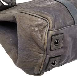 Pre Owned Mulberry Grey Leather Bayswater Satchel