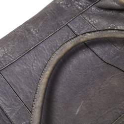 Pre Owned Mulberry Grey Leather Bayswater Satchel