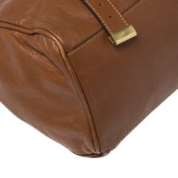 Pre Owned Mulberry Brown Leather Alexa Satchel