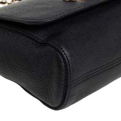 Pre Owned Mulberry Black Leather Lily Shoulder Bag