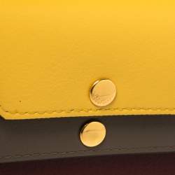 Pre Owned Mulberry Tri Color Leather Multiflap Card Case