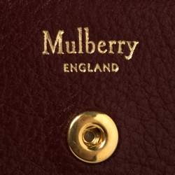 Pre Owned Mulberry Tri Color Leather Multiflap Card Case