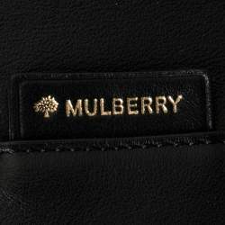 Pre Owned Mulberry Black Leather Studded Hobo