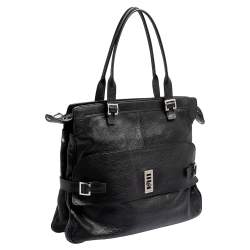 Pre Owned Mulberry Black Leather Maggie Tote