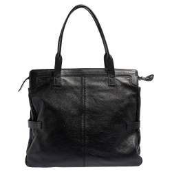 Pre Owned Mulberry Black Leather Maggie Tote