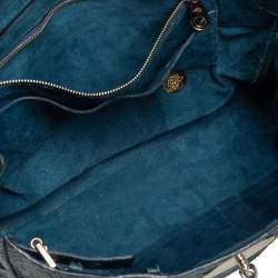 Mulberry Dark Green Python Effect Leather Bayswater Satchel