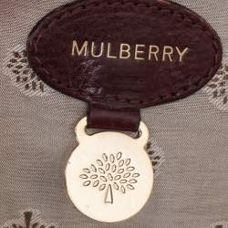 Pre Owned Mulberry Burgundy Leather Small Lily Shoulder Bag