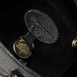 Pre Owned Mulberry Anthracite Patent Leather Bayswater Satchel