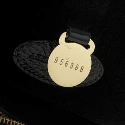 Pre Owned Mulberry Anthracite Patent Leather Bayswater Satchel