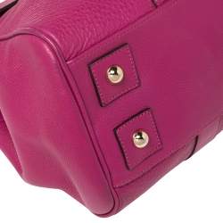 Pre Owned Mulberry Anthracite Pink Leather Bayswater Satchel