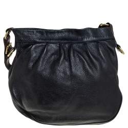Mulberry Black/Brown Pebbled Leather Medium Mitzy Messenger Bag