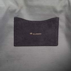 Pre Owned Mulberry Grey Suede Oversized Ava Clutch