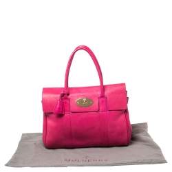 Pre Owned Mulberry Fuchsia Leather Bayswater Satchel