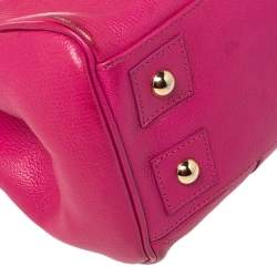Pre Owned Mulberry Fuchsia Leather Bayswater Satchel