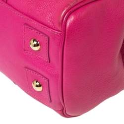 Pre Owned Mulberry Fuchsia Leather Bayswater Satchel