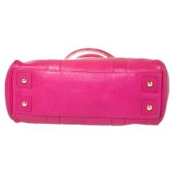 Pre Owned Mulberry Fuchsia Leather Bayswater Satchel