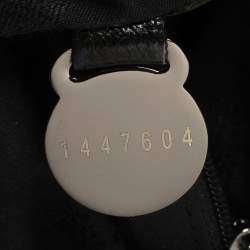 Pre Owned Mulberry Metallic Blue/Black Textured Leather Alexa Satchel