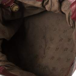 Pre Owned Mulberry Dark Red Leather Alexa Satchel