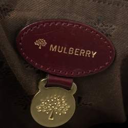 Pre Owned Mulberry Dark Red Leather Alexa Satchel