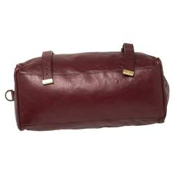 Pre Owned Mulberry Dark Red Leather Alexa Satchel