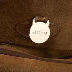 Pre Owned Mulberry Tan Croc Embossed Leather Bayswater Satchel