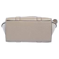 Pre Owned Mulberry Grey Leather Micro Bayswater Zip Tote