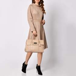 Pre Owned Mulberry Beige Leather Bayswater Satchel