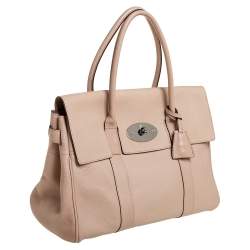 Pre Owned Mulberry Beige Leather Bayswater Satchel