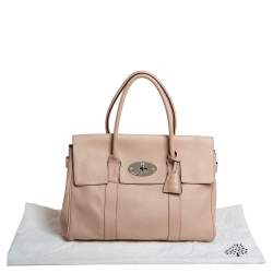 Pre Owned Mulberry Beige Leather Bayswater Satchel