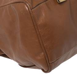 Pre Owned Mulberry Brown Leather Oversized Alexa Satchel