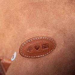 Pre Owned Mulberry Tan Leather Union Jack Clutch