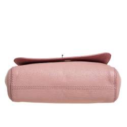 Pre Owned Mulberry Pink Leather Small Lily Shoulder Bag