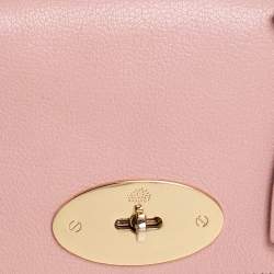 Pre Owned Mulberry Pink Leather Small Lily Shoulder Bag