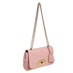 Pre Owned Mulberry Pink Leather Small Lily Shoulder Bag
