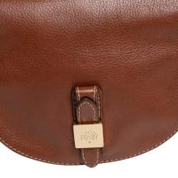 Pre Owned Mulberry Brown Leather Flap Shoulder Bag